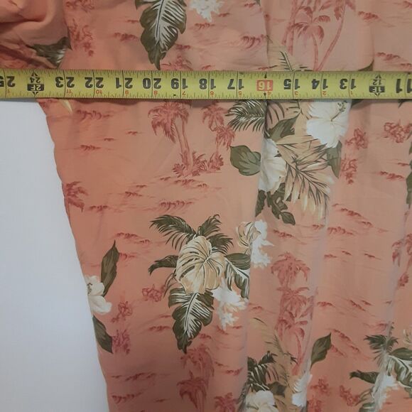 Island Shores Hawaiian Short Sleeve Button-Down Shirt Adult Men's L Aloha Floral - Picture 7 of 8